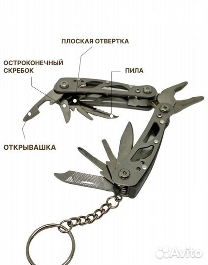 Мультитул брелок универсальный