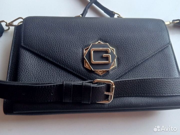 Сумка клатч женская, кожаная