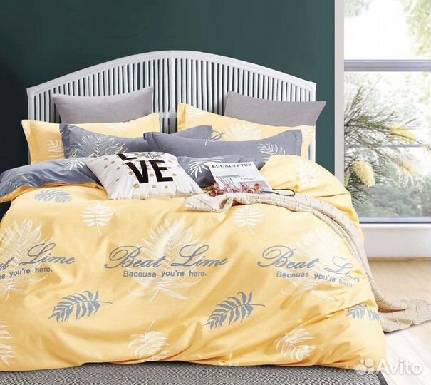 Постельное белье сатин евро boris