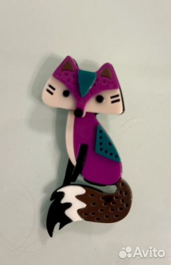 Брошь лисица