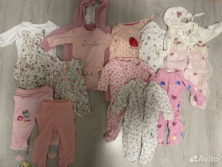 Вещи пакетом для девочки 56-62