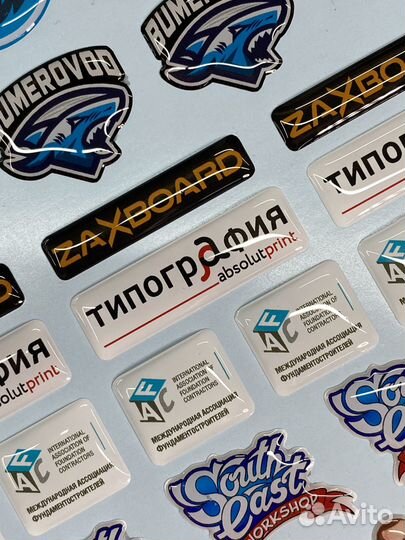 Печать объемных стикеров со смолой 3D