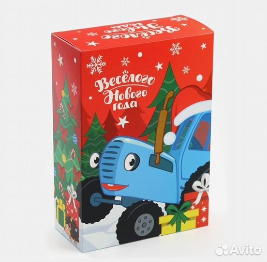 Коробки для новогодних подарков Синий трактор