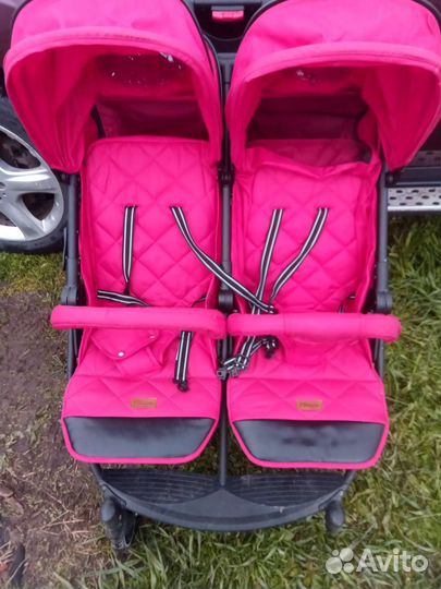 Прогулочная коляска для двойни бу