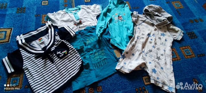 Пакет вещей на мальчика 80 86 размер