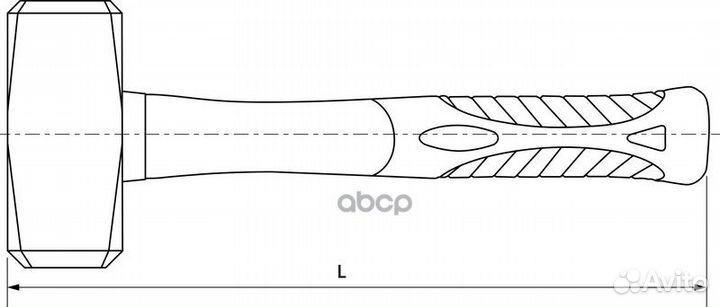 Кувалда с фиберглассовой рукояткой 1.25 кг. PSH