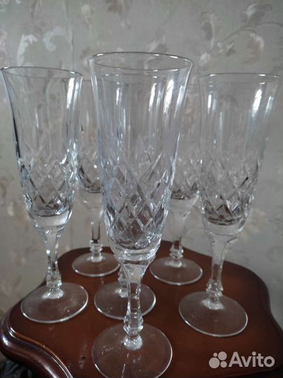 Фужеры хрустальные Чехия Богемия