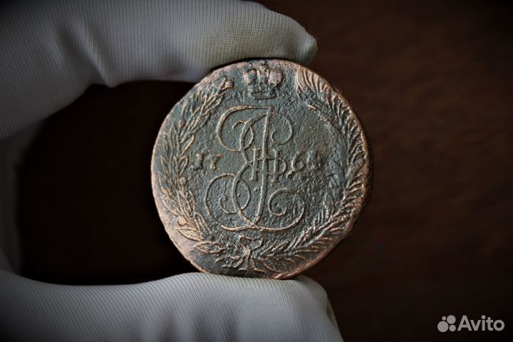 5 Копеек 1764 год Екатерина 2 в Твери