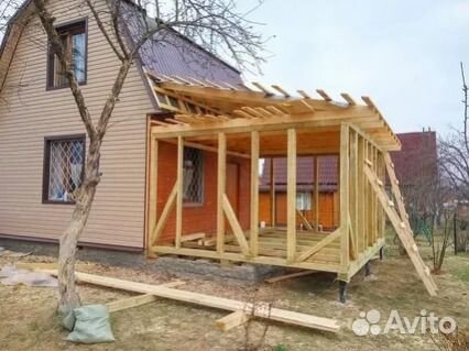 Строительство терраса веранда беседка