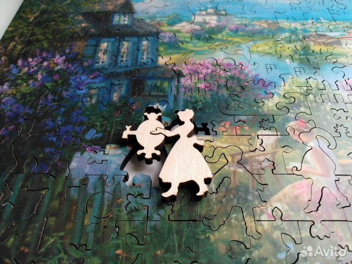 Деревянный пазл Домик в сирени (davici)