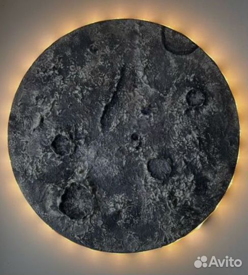 Картины с подсветкой, луна, объемные картины