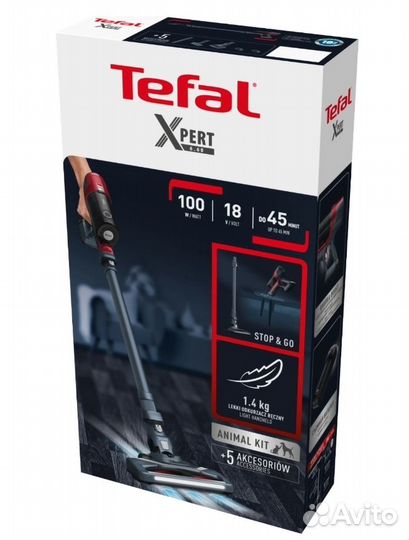 Беспроводной пылесос Tefal X-pert TY6878WO, черный