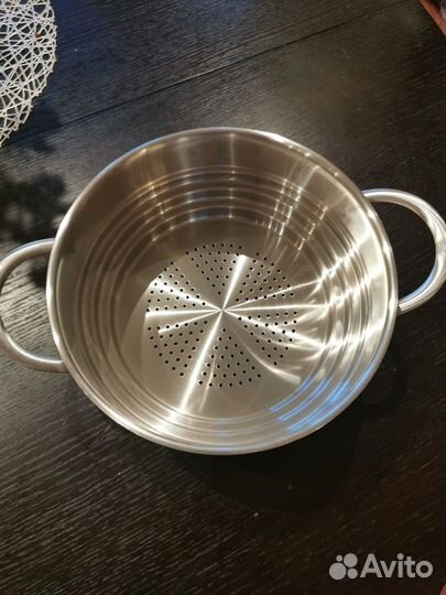 Пароварка-вставка, отл.подарок(дуршлаг Royalkuchen