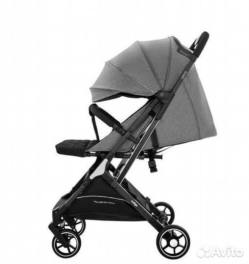 Коляска прогулочная Indigo Onyx серый