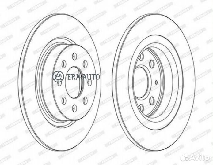 Ferodo DDF1299C деталь Тормозной диск