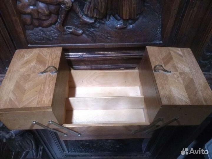 Старинное рукоделие раздвижной комод настольный