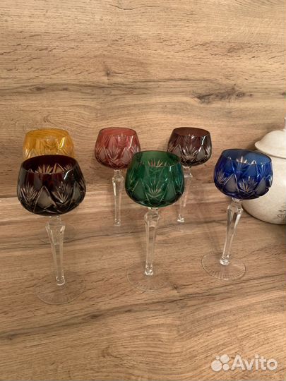 Хрустальные бокалы Bohemia