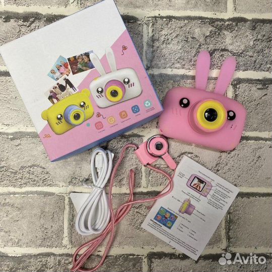Фотоаппарат Детский зайчик (розовый)