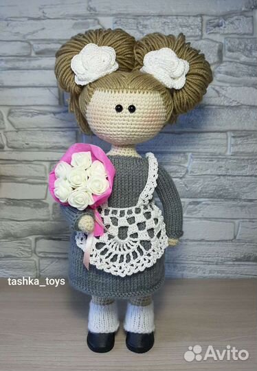 Кукла вязаная интерьерная