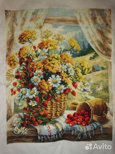 Вышивка крестом готовые работа