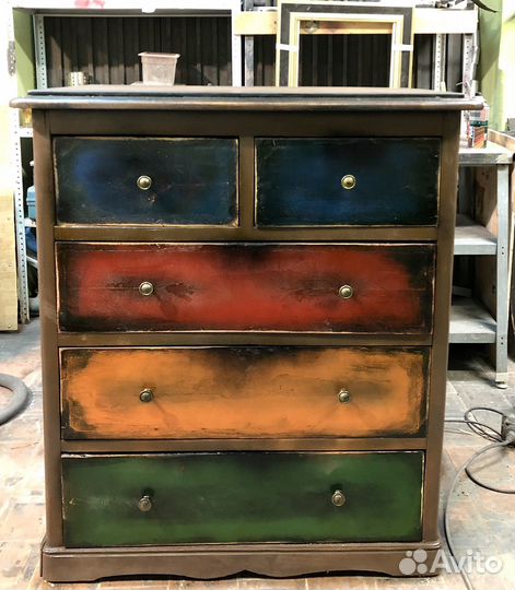 Старинный комод массив