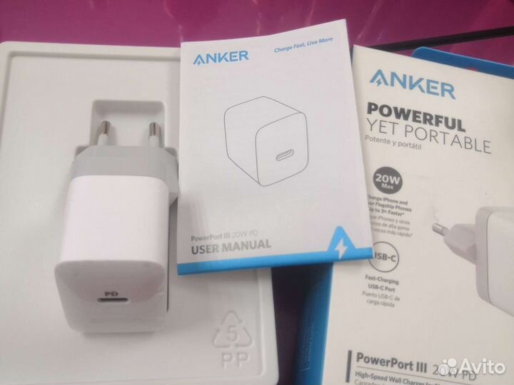 Зарядный блок anker 20w pd