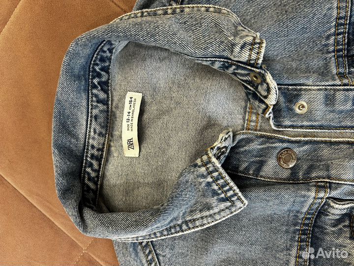Джинсовая куртка zara для девочки