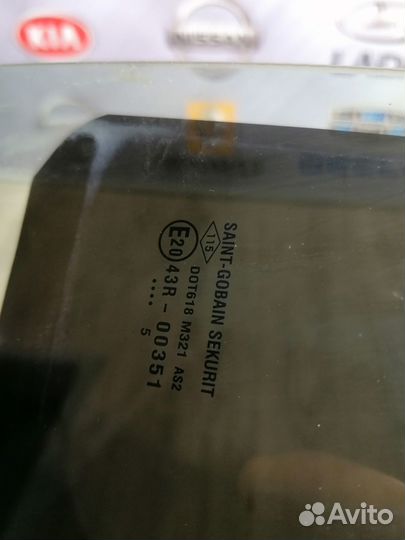 Стекло боковое двери Renault logan 2 Лев