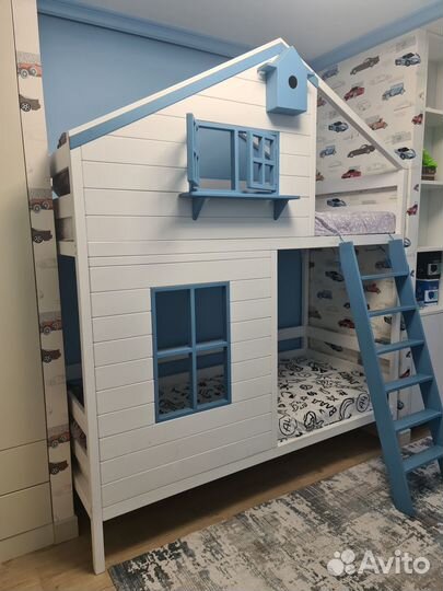 Двухъярусная кровать домик бу