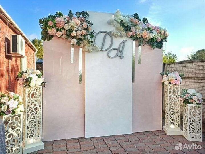 Фон свадебный Задник для стола президиума Арка