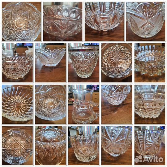 Советский хрусталь СССР вазы,конфетницы, салатники