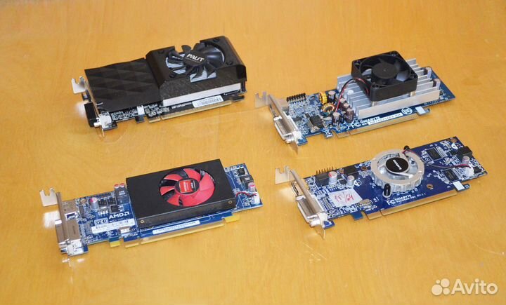 PCI-E низкопрофильные, 1Гб, 512Мб, 256Мб