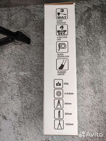 Штатив + чехол, гарантия новый