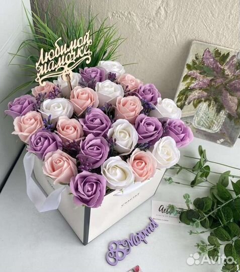 Букет цветов из мыла