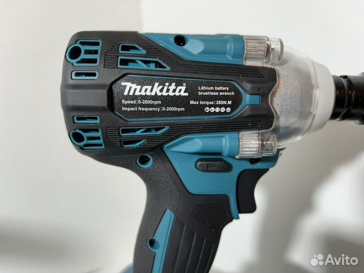 Аккумуляторная ушм 125 мм + гайковерт Makita 350