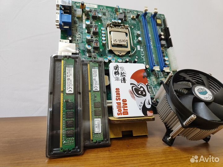 Материнская плата 1155+i5-3570+DDR3-8Gb+SSD+Кулер