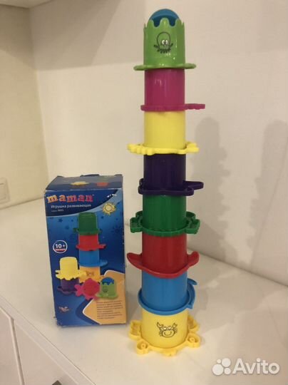 Развивающие игрушки пирамидка формочки