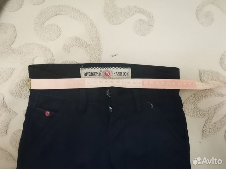 Брюки для мальчика 116 122, темно-синие