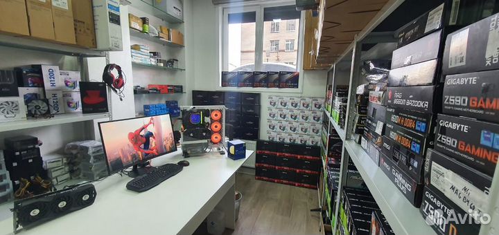 Игровой компьютер i3 10100F/SSD 500Gb/RTX 2060S