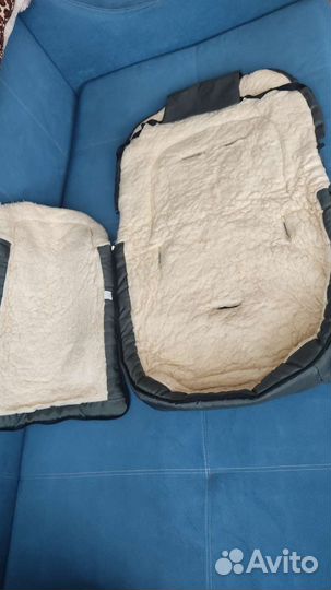 Конверт зимний на овчине в коляску
