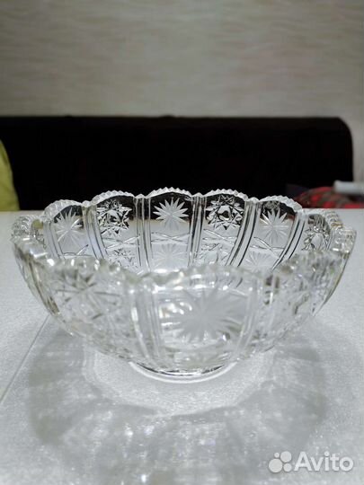 Хрустальная салатница СССР