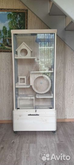 Витрина-Клетка для шиншилл, дегу, белок и тд