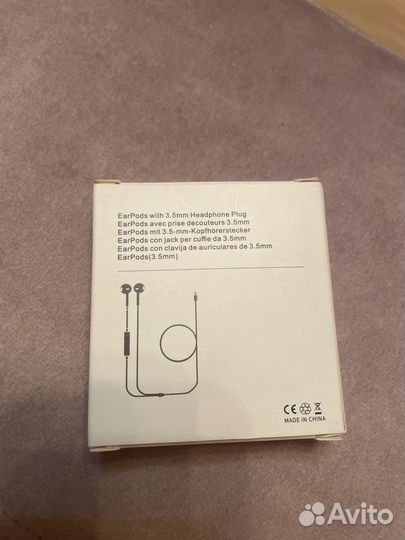 Наушники apple earpods 3.5 мм Plug