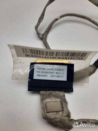 Шлейф матрицы PBL60 lvds cable, DC02001AV10