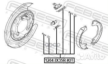 Ремк-т торм. колодок KIA Rio, Hyundai Accent 05