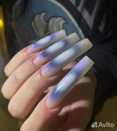 Наращивание длинных ногтей