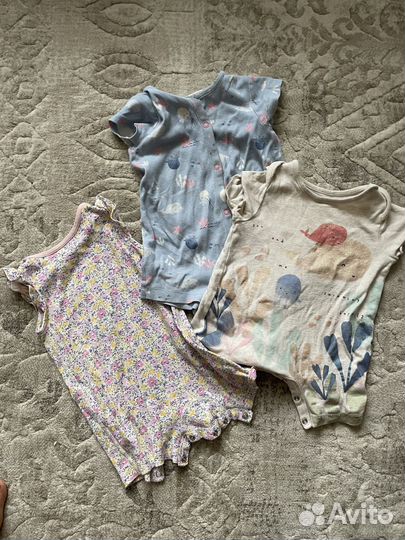 Детская одежда для девочки 74 пакетом
