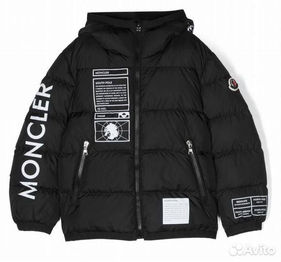 Куртка Moncler 116-140 черная новая