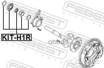Подшипник полуоси (комплект) зад прав/лев
