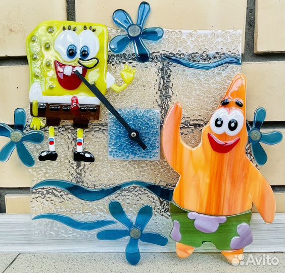 Часы муранское стекло